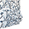 Blue Floral Pattern Relaxed Roman Shade
